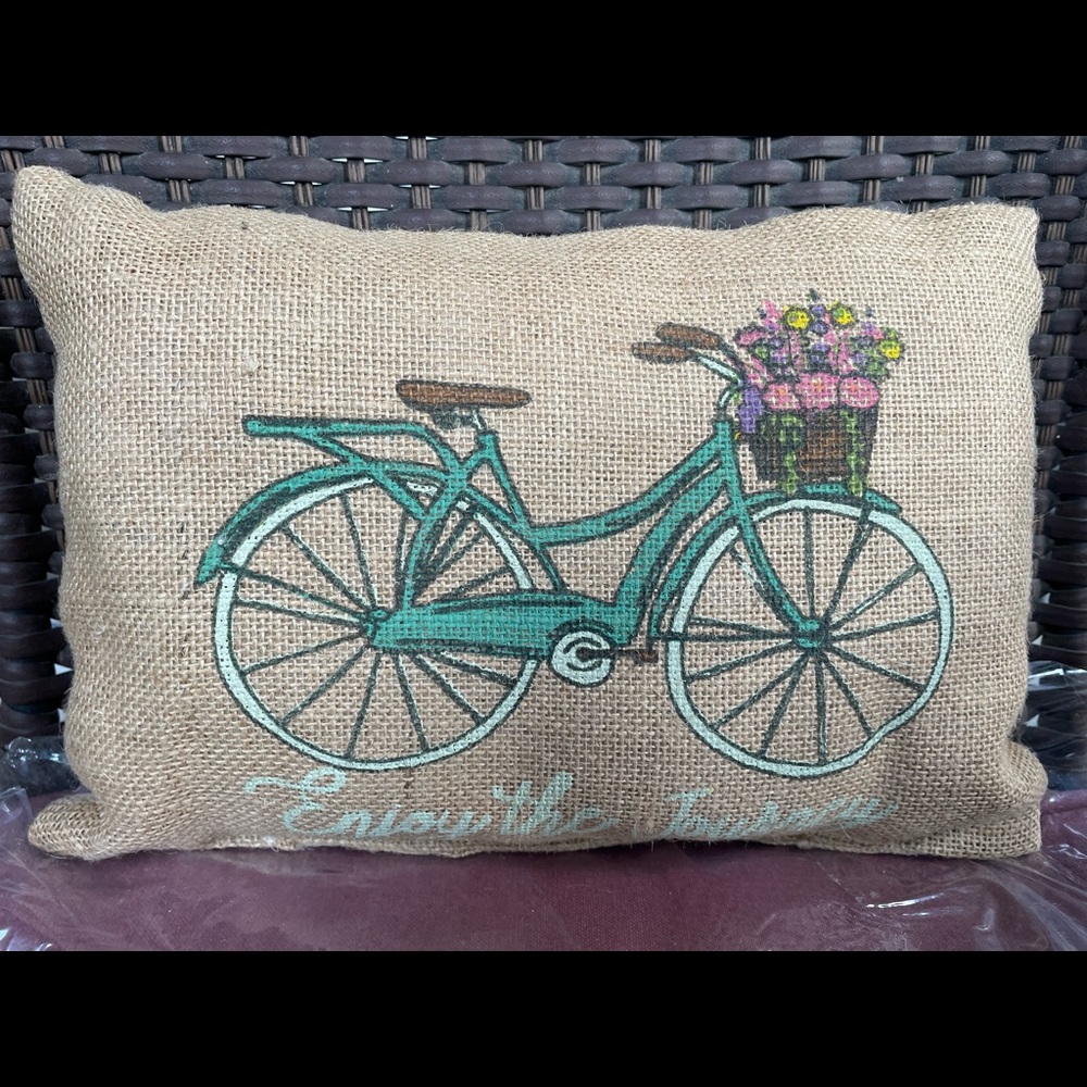 The Country House Collection Burlap Pillow